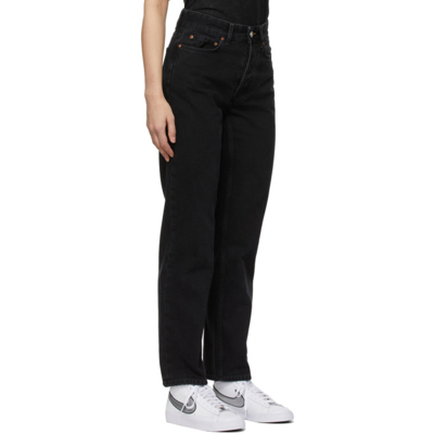 Shop Won Hundred Black Pearl Jeans In Dark Grey Two