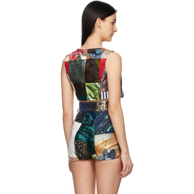 Shop Dolce & Gabbana Multicolor Patchwork Vest In S9000 Multi