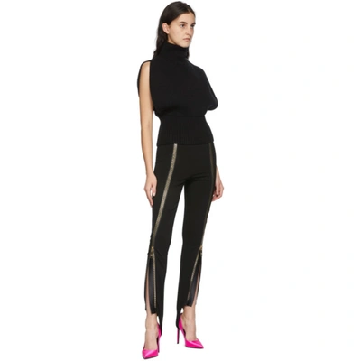 Shop Dolce & Gabbana Black Stirrup Trousers In N0000 Nero