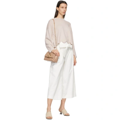 Shop 3.1 Phillip Lim / フィリップ リム Beige Cashmere & Wool Scalloped Sweater In He250 Hessian