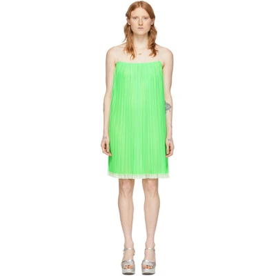 Shop Marc Jacobs Green 'the Cami' Slip Dress In 320 Neongre
