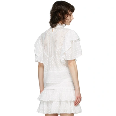 Shop Isabel Marant Étoile White Tizaina Blouse In 20wh White