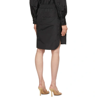 Shop Max Mara Black Silk Elide Miniskirt In 003 Black