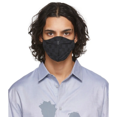 Shop Misbhv Black Monogram Face Mask