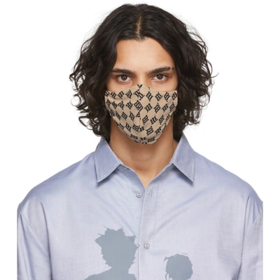 Shop Misbhv Beige Monogram Face Mask