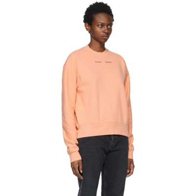 Shop Proenza Schouler Orange  White Label Ps Ny Sweatshirt In Apricot