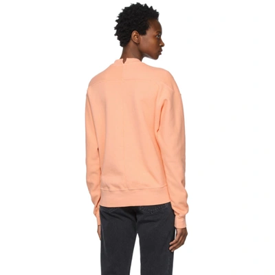 Shop Proenza Schouler Orange  White Label Ps Ny Sweatshirt In Apricot