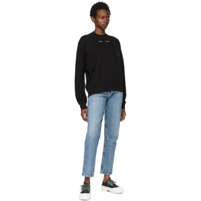 Shop Proenza Schouler Black  White Label Ps Ny Sweatshirt