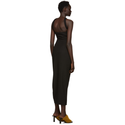 Shop Jacquemus Black 'la Robe Ventoux' Dress In 990 Black