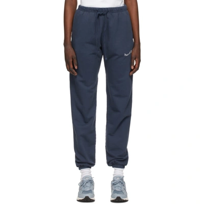 Shop Museum Of Peace And Quiet Navy Word Mark Lounge Pants