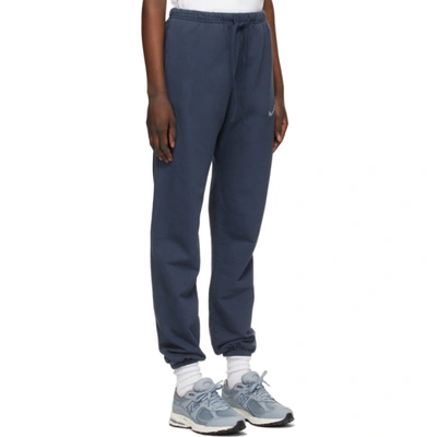 Shop Museum Of Peace And Quiet Navy Word Mark Lounge Pants