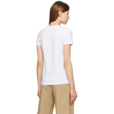 Shop Max Mara White Diego T-shirt In 001 Antique White