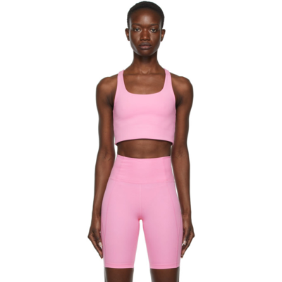 Girlfriend Collective Ssense Exclusive Pink Paloma Sports Bra In