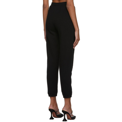 Shop Ashley Williams Black 'shit Happens' Lounge Pants In Sht Hpns Bl