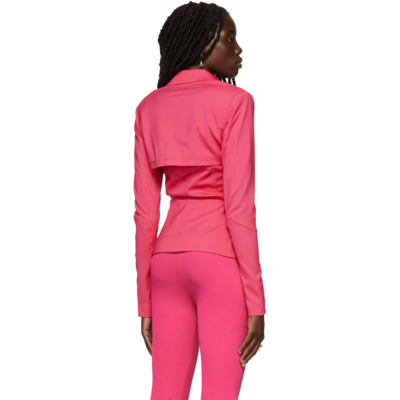 Shop Jacquemus Pink La Montagne 'la Veste Obiou' Blazer In 430 Pink