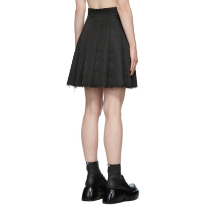 Shop Shushu-tong Black Pleated Mini Skirt In Bo566ba100