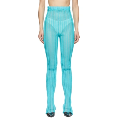 Shop A. Roege Hove Ssense Exclusive Blue Xl Rib Lounge Pants In 043 Azure