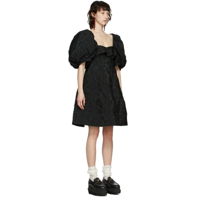Shop Simone Rocha Black Floral Bustier Dress