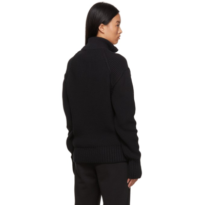 Shop Moncler Genius 6 Moncler 1017 Alyx 9sm Black Rib Knit Sweater In 999 Black