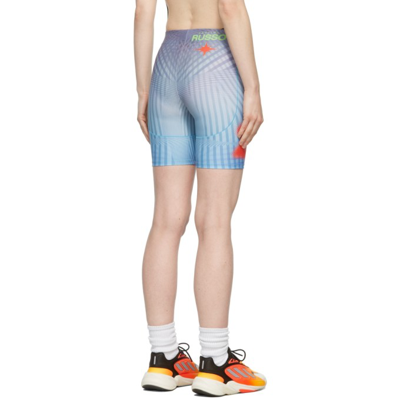 PAOLINA RUSSO SSENSE EXCLUSIVE BLUE & RED PRINTED SPORT SHORTS 