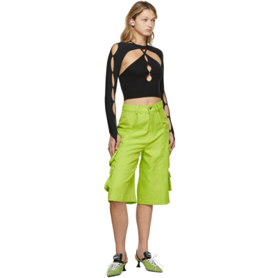 Shop Marshall Columbia Ssense Exclusive Cargo Shorts In Lime