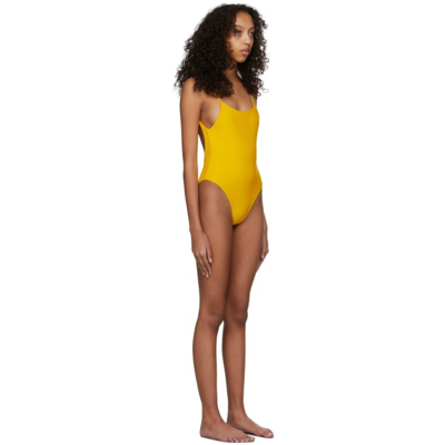Shop Jade Swim Yellow Trophy One-piece Swimsuit In Canary