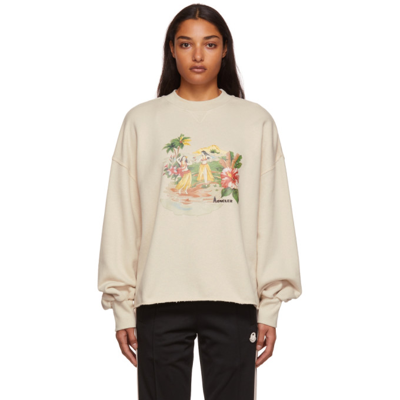 Moncler Genius 8 Moncler Palm Angels Cotton-blend Sweatshirt In Brown |  ModeSens