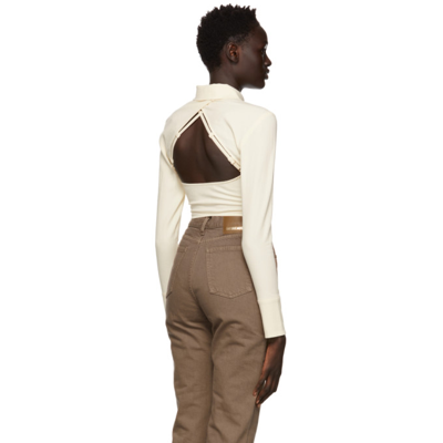 Shop Jacquemus Off-white 'la Chemise Draio' Shirt In 110 Off-whi