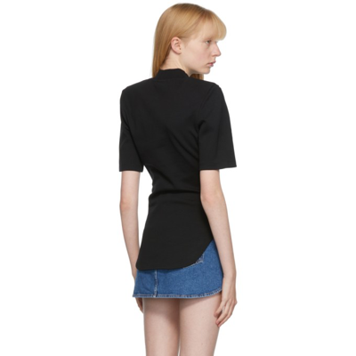 Shop Attico Black Tessa T-shirt In 100 Black