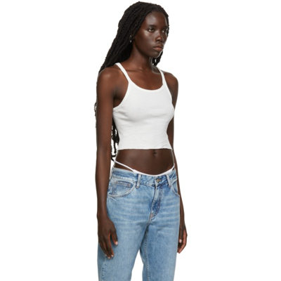 Éterne Ssense Exclusive Off-white Crop Rib Tank Top In White