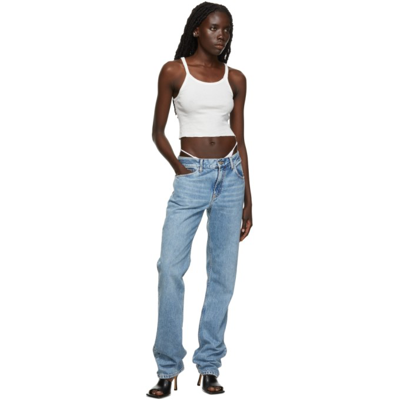 Éterne Ssense Exclusive Off-white Crop Rib Tank Top In White