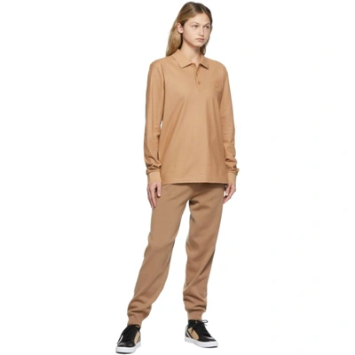 Shop Burberry Brown Josee Lounge Pants In Camel