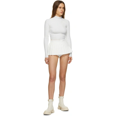 Shop Dion Lee White Figure 8 Shirt In Ivory