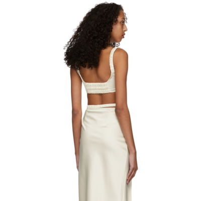 Shop Anna October Off-white Arianna Top In Ivory