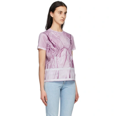 MOSCHINO 粉色 INSIDE OUT TROMPE-LOEIL T 恤