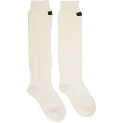 Shop Fear Of God Seventh Collection Socks In 107 Cream