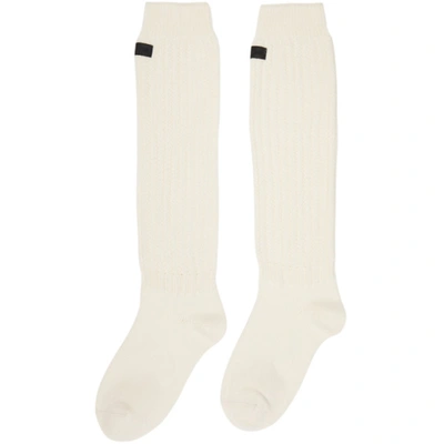 Shop Fear Of God Seventh Collection Socks In 107 Cream