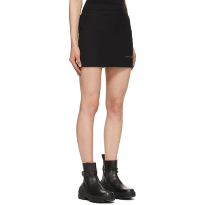 Shop Alyx Black Stylo Miniskirt In Blk0001 Bla