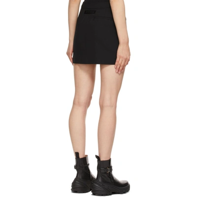 Shop Alyx Black Stylo Miniskirt In Blk0001 Bla