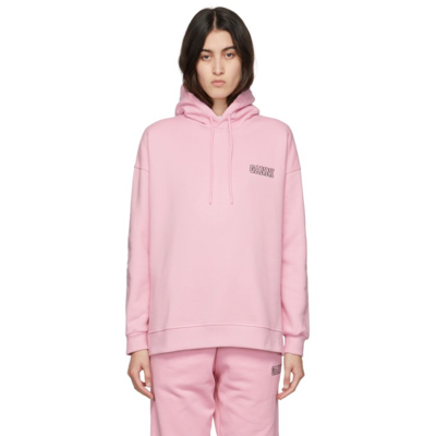 Shop Ganni Software Isoli Hoodie In 465 Sweet Lilac