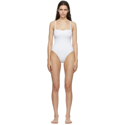 Shop Eres White Aquarelle One-piece Swimsuit