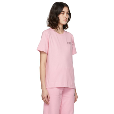 Shop Ganni Thin Software Jersey T-shirt In 465 Sweet Lilac