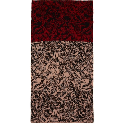 Shop Serapis Multicolor Jacquard Knit Shawl In 4 Seasons