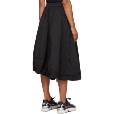 Shop Y-3 Black Quilted Skirt