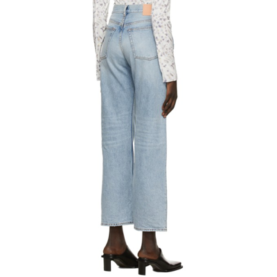 Shop Acne Studios Blue 2021 Bootcut Jeans In 228 Light Blue