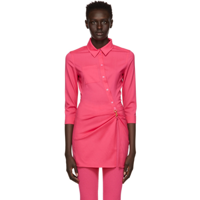 Shop Jacquemus Pink 'la Tunique Jocou' Shirt In 430 Pink