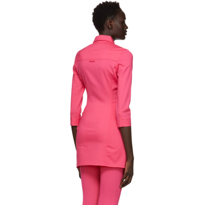 Shop Jacquemus Pink 'la Tunique Jocou' Shirt In 430 Pink