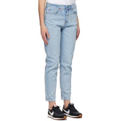 Shop Levi's Blue Wedgie Icon Jeans In Tango Light