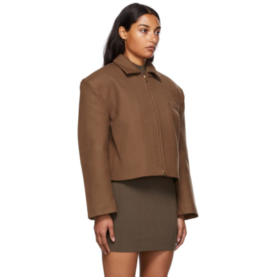 Shop Jacquemus Brown 'la Veste' Balù Jacket In 850 Brown