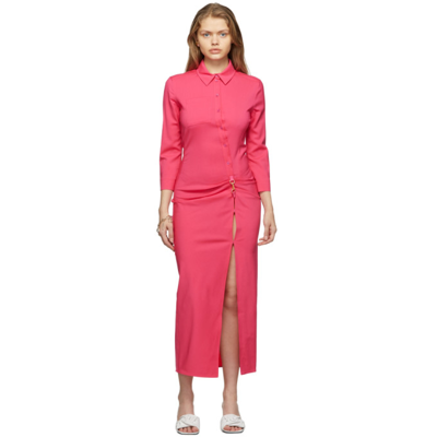 Shop Jacquemus Pink La Montagne 'la Robe Jocou' Dress In 430 Pink
